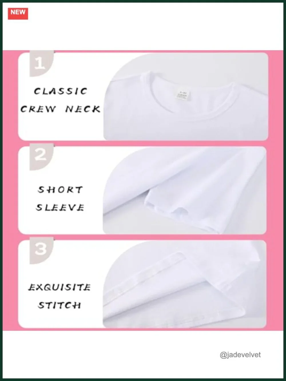 6-Pack Kids Cotton Short Sleeve Crew Neck Tees Unisex Basic Tops
